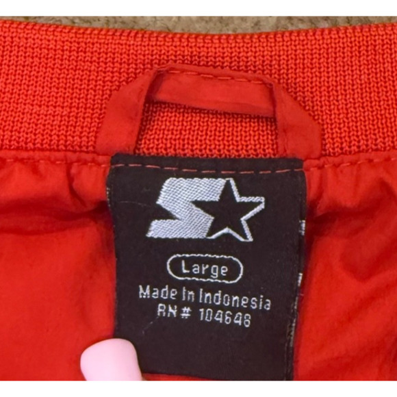 Starter Nebraska Huskers Jacket Windbreaker Lined Pullover Jacket Large - Picture 3 of 9